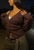 the iconic lajj cardigan - Brown
