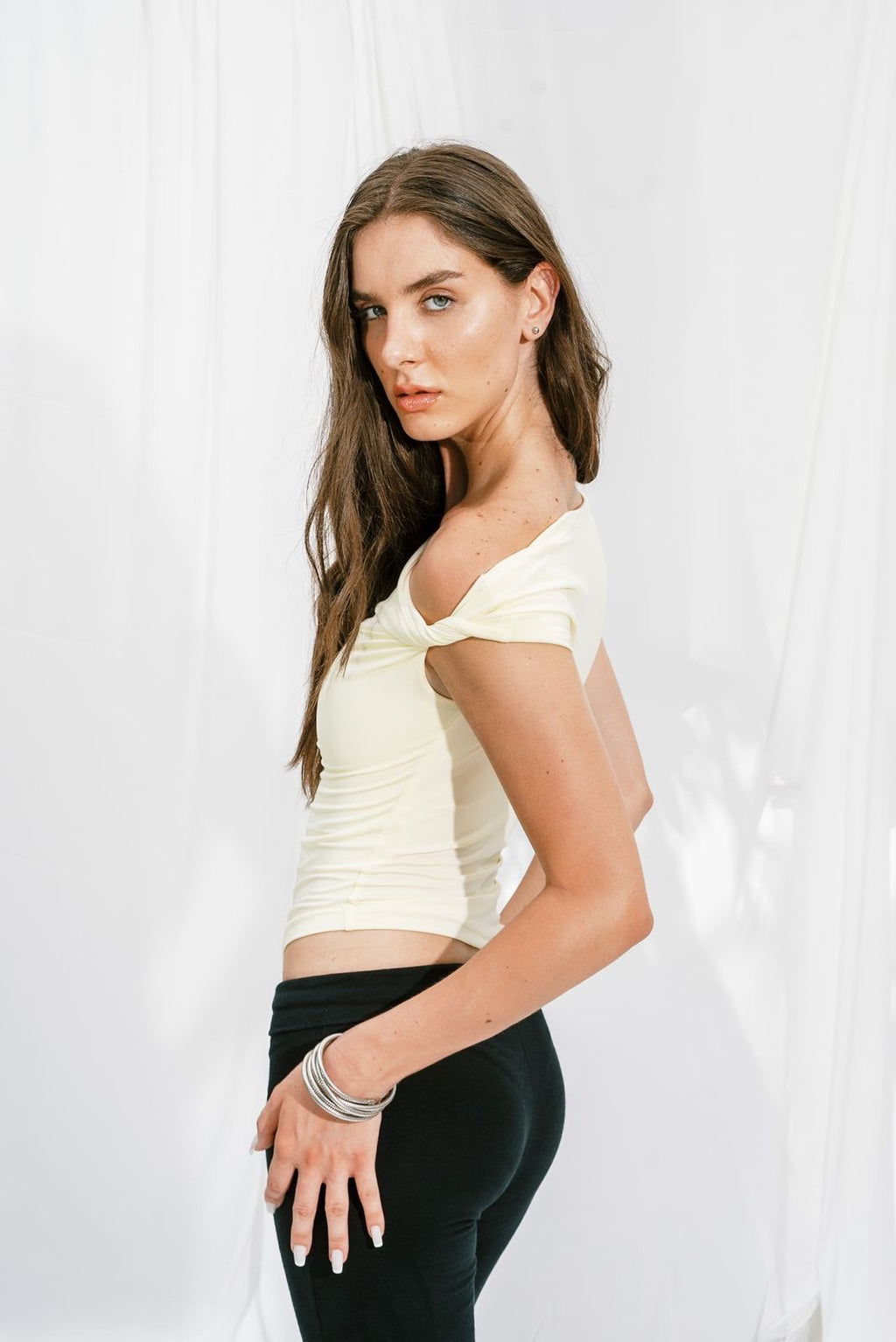Lajj Top in Butter Yellow