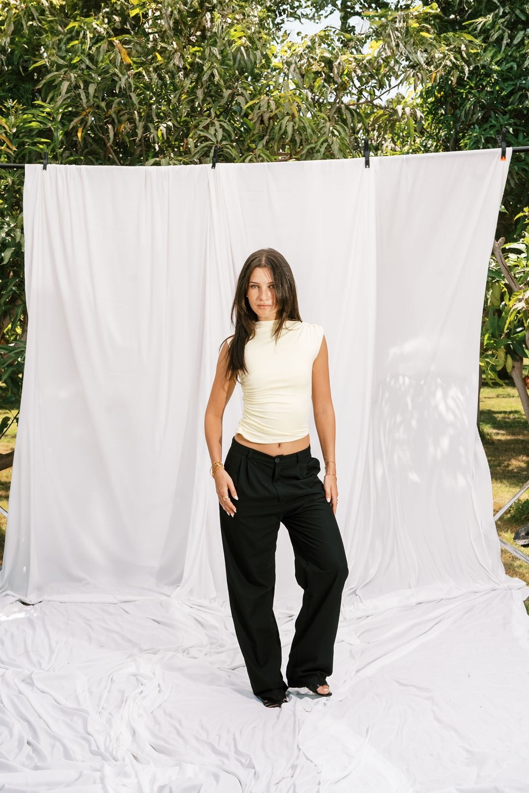 Everyday Asymmetrical Top – Butter Yellow