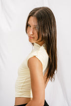 Everyday Asymmetrical Top – Butter Yellow