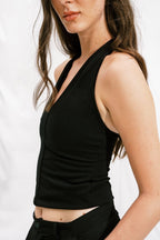 LAJJ V-TOP IN BLACK