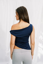 Lajj Top in Navy Blue
