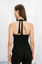 LAJJ V-TOP IN BLACK