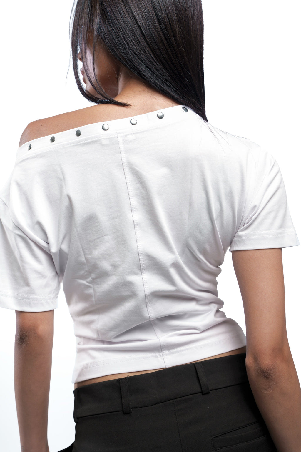 Lajj Studded Tee - White
