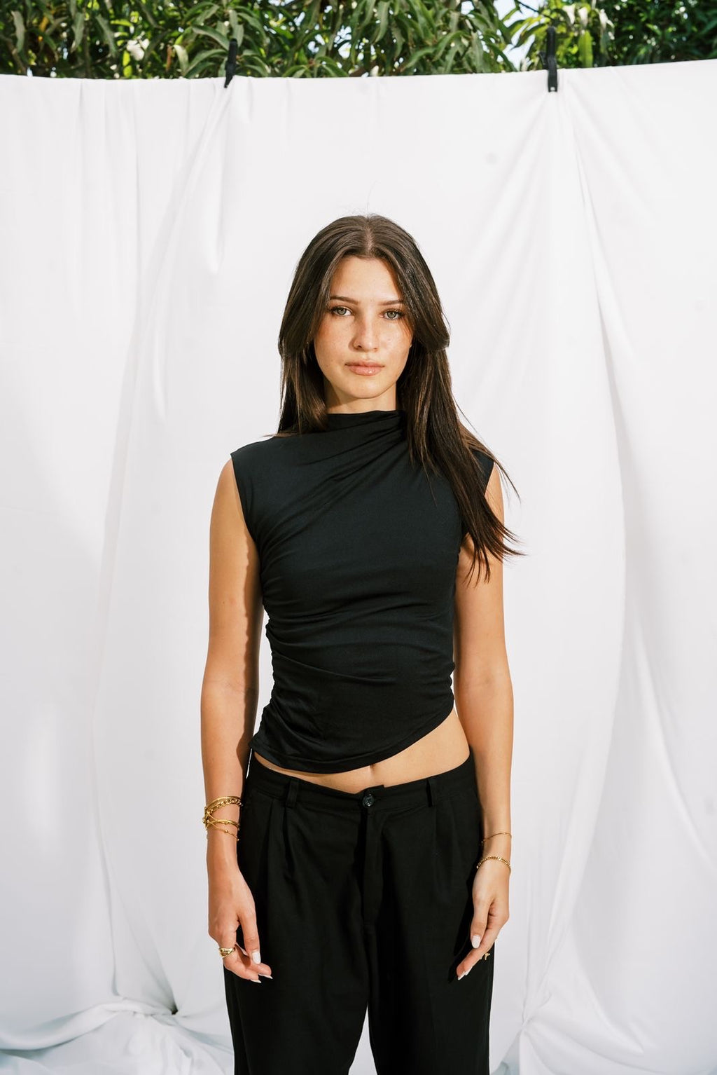 Everyday Asymmetrical Top – Black