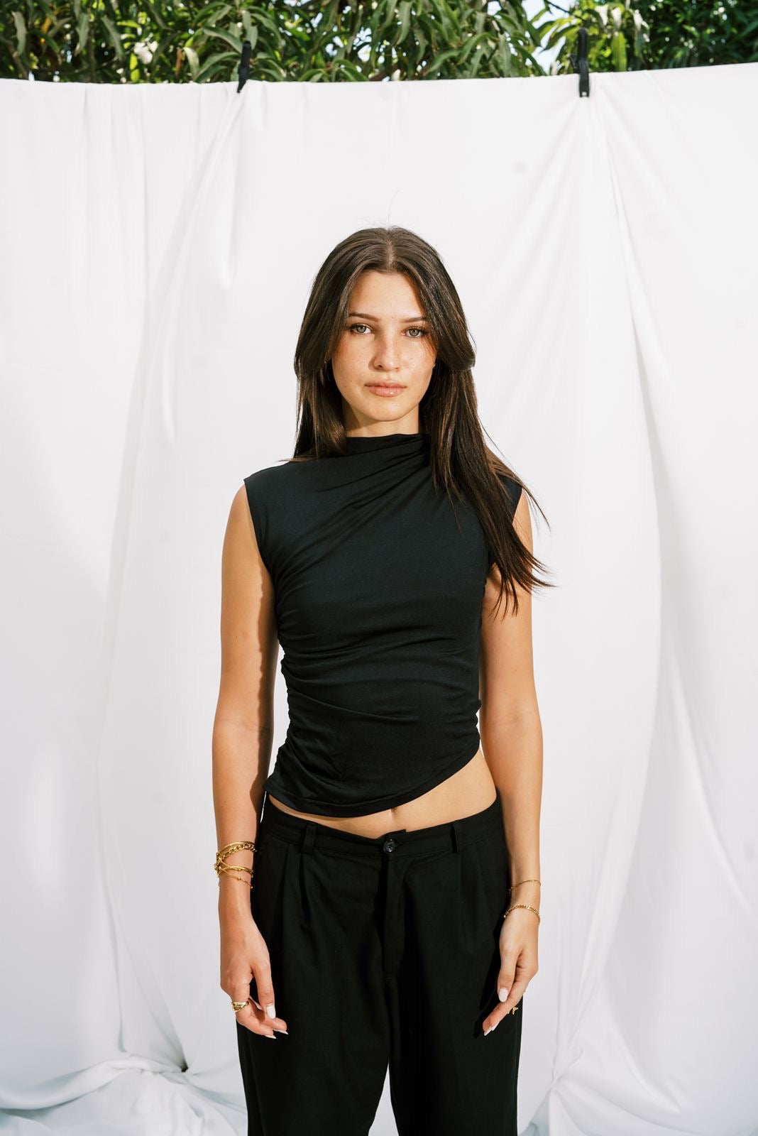 Everyday Asymmetrical Top – Black