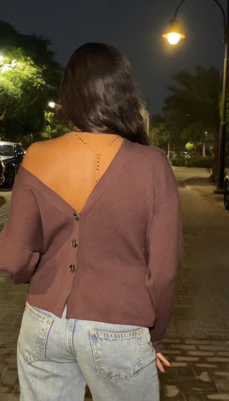 the iconic lajj cardigan - Brown