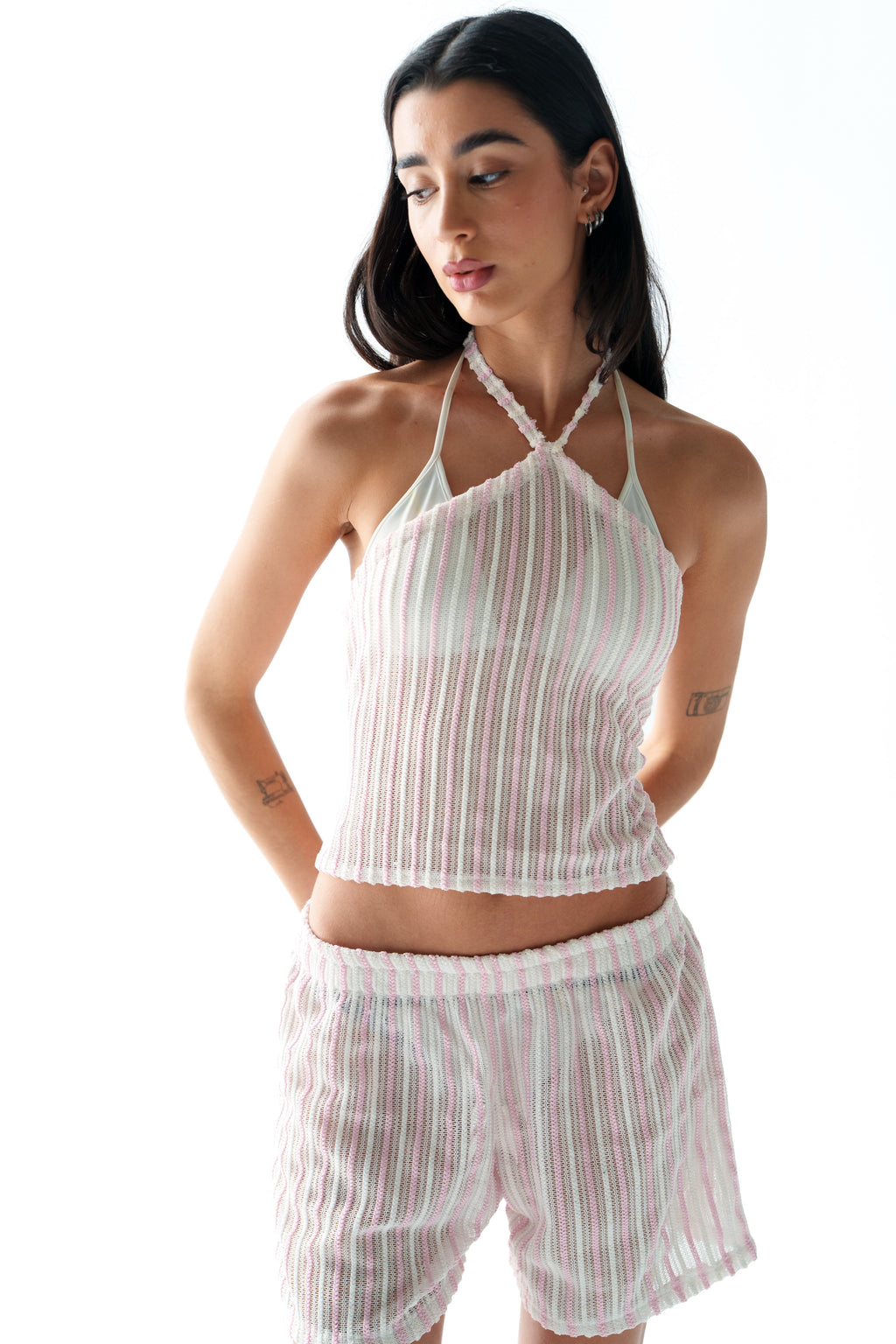 Off Duty Set - Pink x White