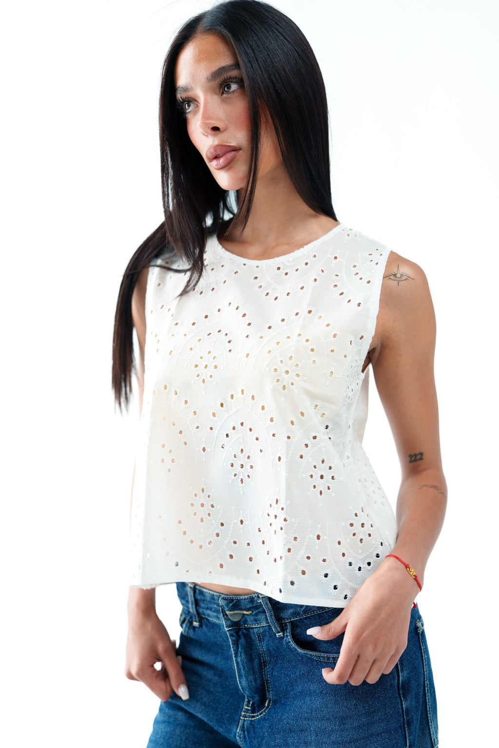 The Cloud Cotton Top - White