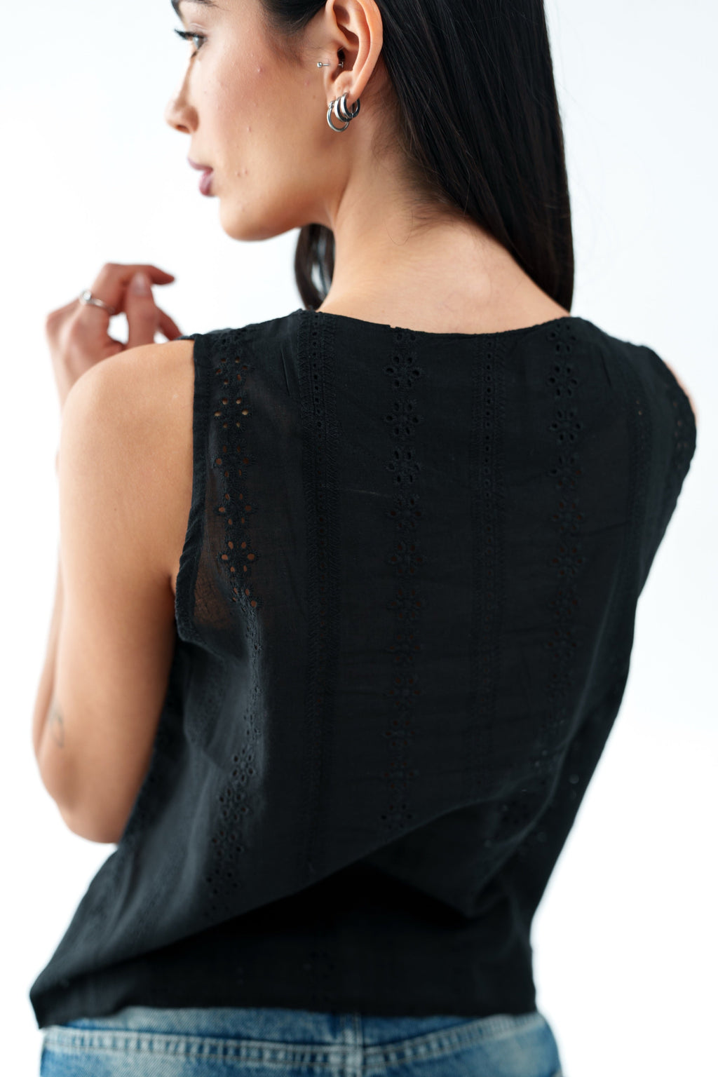 The Cloud Cotton Top - Black