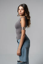 Lajj Top In Grey