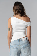 Lajj Top In White