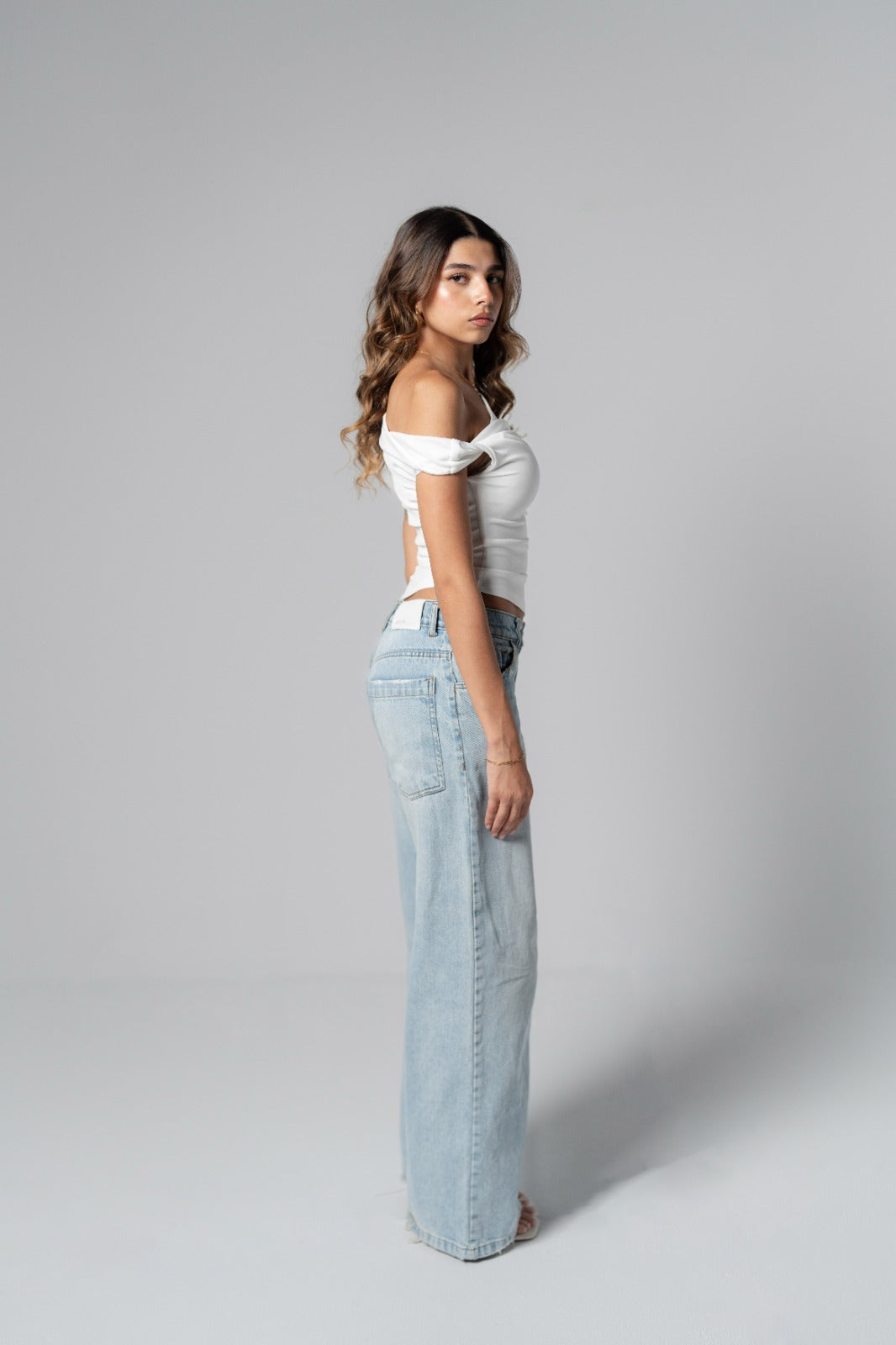 Lajj Top In White
